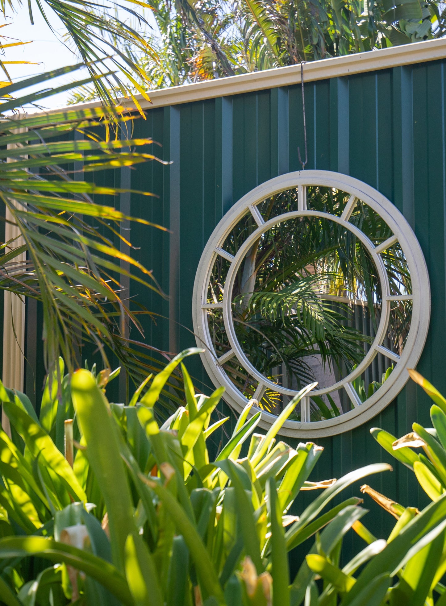 Double Frame Round Mirror