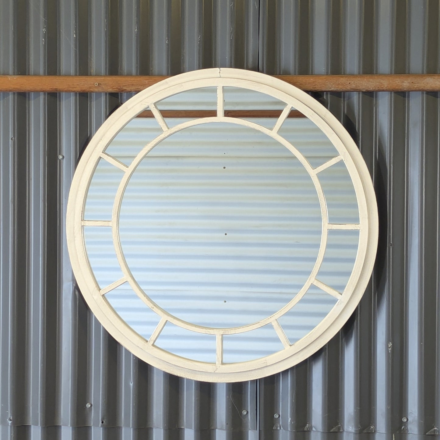 Double Frame Round Mirror