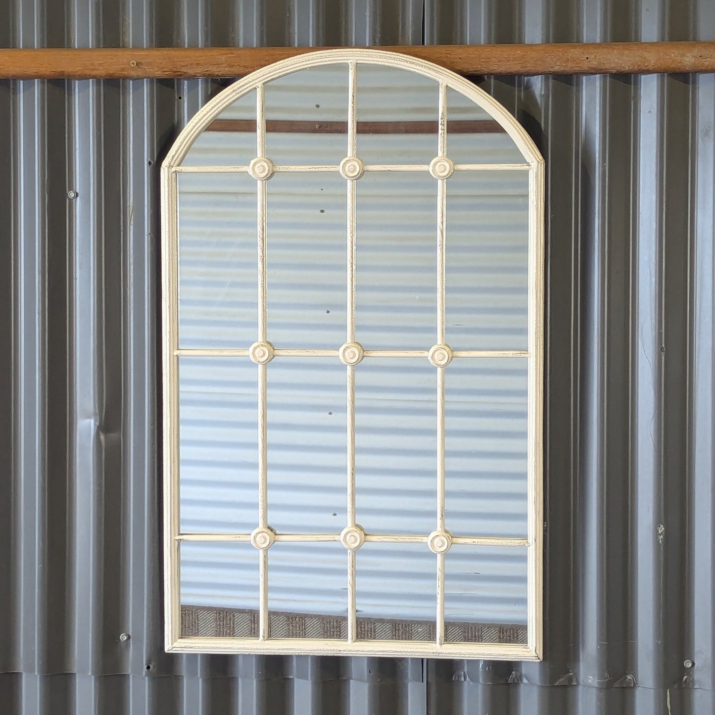 Industrial Arched Mirror